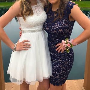 Women’s Sequin Hearts Formal Mini Fitted Dress